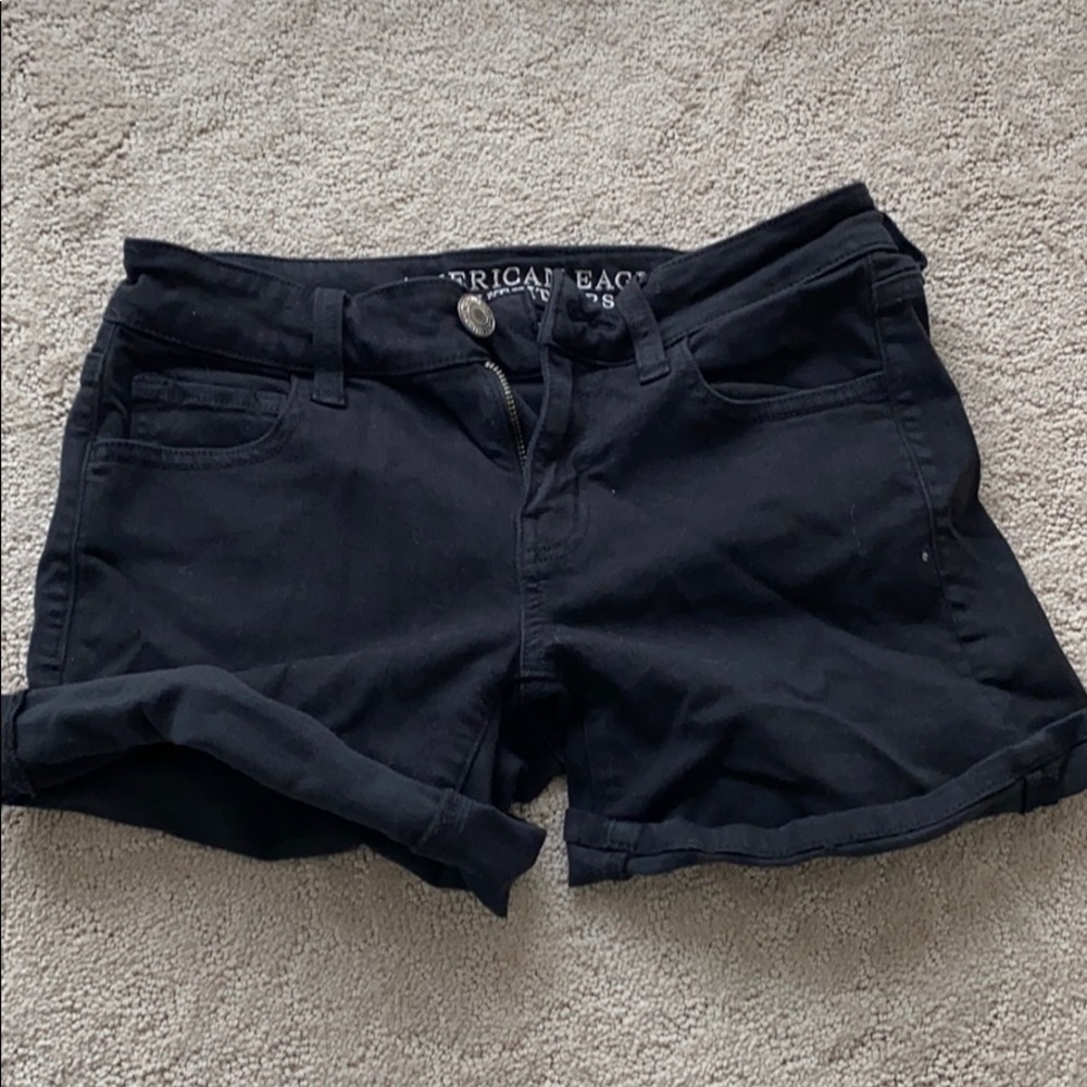 American eagle black shorts